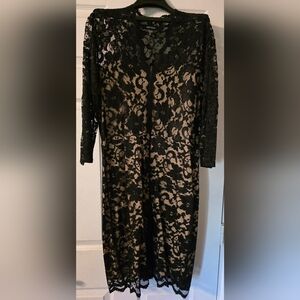 Karen Kane Black/Nude Lace Dress